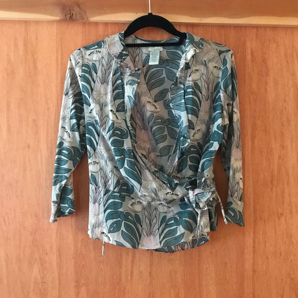 Anthropologie Floral Top